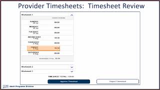 Approving Timesheets [upl. by Nnaerb]