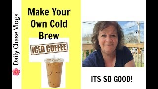 EASY Cold Brew Iced Coffee  Make Your Own  Do It Yourself Iced Coffee [upl. by Naitsabas]