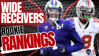 2024 Fantasy Football  ROOKIE RANKINGS WR  Dynasty Fantasy Football [upl. by Sialac]