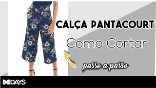 Calça Pantacourt Como Cortar  Tutorial [upl. by Anastas]