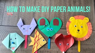 Easy Paper Animal Faces for Kids  Fun amp Simple Craft Tutorial [upl. by Calypso]