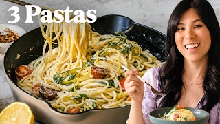 3 HEALTHY PASTA Recipes that Are Actually Delicious [upl. by Rina]