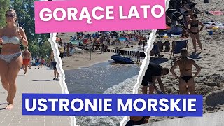 Gorące lato w Ustroniu Morskim❗ Tłumy na plaży❗ lato2024 Ustronie Morskie morskaenklawa [upl. by Belford]