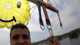 Lake of the Ozarks parasailing ride [upl. by Enenej397]