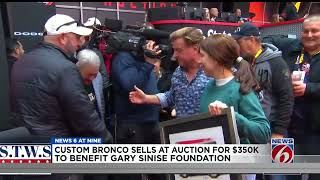 Custom Bronco sells for 350K benefits Gary Sinise Foundation for veterans [upl. by Arleen]