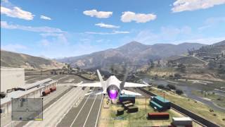 GTA 5 F16 Fighting Falcon Fighter Jet P996 Lazer Gameplay Review [upl. by Adnal651]