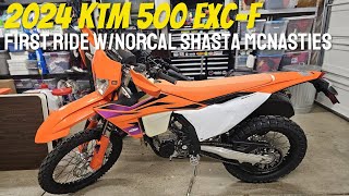 2024 KTM 500 EXCF First Ride [upl. by Ellison]