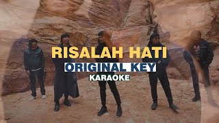 Dewa19 Feat Virzha  Risalah Hati Karaoke ORIGINAL KEY [upl. by Ilyk307]