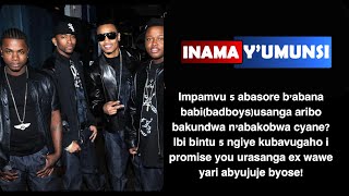 Inama yumunsiKuberiki abasore babana babiBAD BOYSaribo bakundwa nabakobwa cyanengizi impamvu 5 [upl. by Esya]