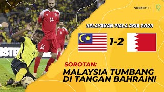 Sorotan Perlawanan Kelayakan Piala Asia 2023  Malaysia vs Bahrain [upl. by Aicia]