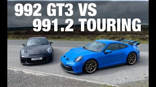 PORSCHE 992 GT3 Vs 9912 GT3 Touring  Which Wins OLD or NEW With RogerBaileyOnCars  TheCarGuystv [upl. by Harts231]