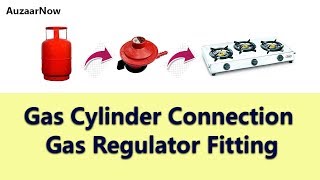 Gas Cylinder connection to Gas stove regulator [upl. by Carley254]