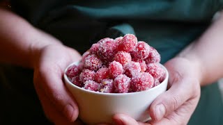 Sugared Cranberries  Simple Christmas Recipes [upl. by Glaser]