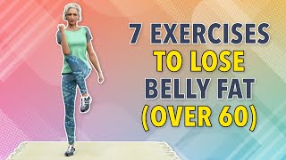 7 EXERCISES FOR SENIORS OVER 60S LOSE UPPER BELLY FAT amp LOWER BELLY FAT [upl. by Alamac]