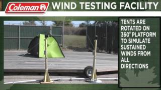 Coleman® Tent Wind Testing [upl. by Aneehsal]