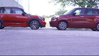 Compared Fiat 500L vs Countryman JCW [upl. by Armilda]