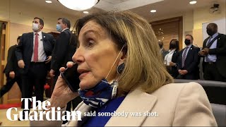 New video shows Pelosi and Schumer scrambling to take charge in Capitol attack [upl. by Anaes]