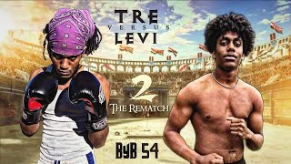 Tre Vs Levi 2 BackYard Boxing REMATCH [upl. by Pentheas]