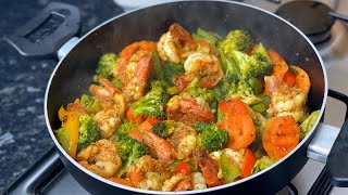 Shrimp with Vegetables It is so delicious that you will keep making it over and over [upl. by Laurens743]