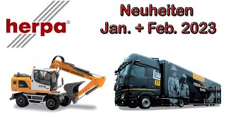 🚙💨 Herpa Modellauto Neuheiten Januar und Fabruar 2023 [upl. by Jayme806]