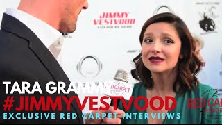 Tara Grammy interviewed at the Premiere of Jimmy Vestvood Amerikan Hero JimmyVestvood [upl. by Fiora703]