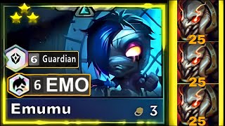 amumu 3star 6 Emo  6 Guardian tft set 10 [upl. by Orit]