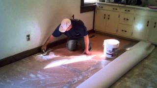 How to Cut In and Install A Vinyl Floor [upl. by Rumilly831]