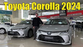 Toyota Corolla 2024  O que mudou nas versões do modelo 2024 [upl. by Inobe]