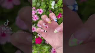 Nail inspo  y2k nails  funky nail art  acrylic nails  mismatched nails [upl. by Greer]