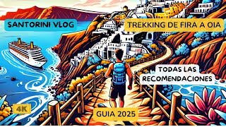 TREKKING EPICO en SANTORINI LATINO viviendo en GRECIA [upl. by Ecinom]