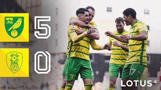 SCREAMERS FROM SARA AND SAINZ ☄️  HIGHLIGHTS  Norwich City 50 Rotherham United [upl. by Ocsinarf75]