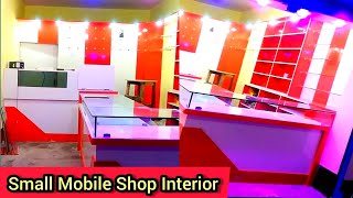 ♥️Small Mobile Shop Interior design mobileshop interior decoration idea youtubeshorts shorts [upl. by Jolyn551]