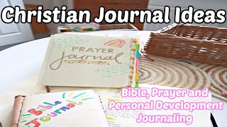 CHRISTIAN Journaling ideas  Bible Journal  Prayer Journal  Personal Dev Journal [upl. by Carisa766]