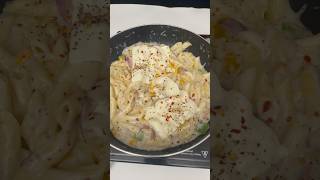 White Sauce Pasta ASMR Style asmr ytshorts [upl. by Greenes]