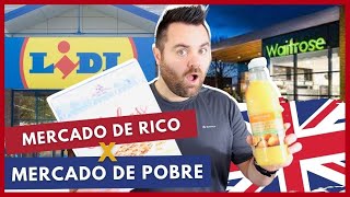 Inglaterra Supermercado de RICO x Supermercado de POBRE  DESTINO INGLATERRA [upl. by Kore]