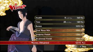 Naruto Ultimate Ninja Storm 3  Challenge Tournaments  Hidden Leaf Cup  Sasuke  Kirin [upl. by Artimed743]