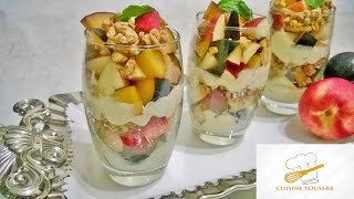 تحلية سهلة و راقية و سريعة التحضير  dessert verrine facile et simple [upl. by Flo]