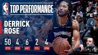 Derrick Rose Records A New CAREER HIGH 50 Points In Emotional Victory  October 31 2018 [upl. by Painter]