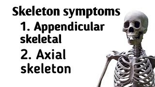 Skeleton Skeleton System Appendicular Skeletal and Axial Skeletal [upl. by Aihsenat897]