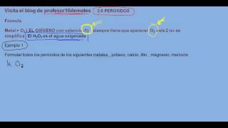 Formulación inorgánica 35 peróxidos fórmula [upl. by Frieda]