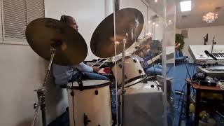 Bro Sean Rambert On The Drums With Playing Shout Music Praise Break after the Altar Call Pt 1 [upl. by Nnairak832]