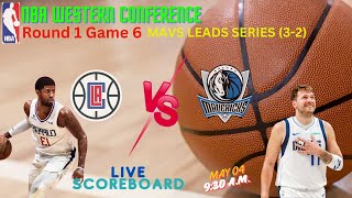 LA CLIPPERS VS DALLAS MAVERICKS  NBA PLAYOFFS WESTERN CONFERENCE ROUND 1 GAME 6 [upl. by Nasaj]