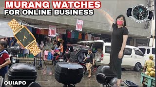 MGA MURANG WATCHES NA PANG ONLINE BUSINESS SA PLAZA MIRANDA SHOPPING MALL QUIAPO manila carriedo [upl. by Egni543]