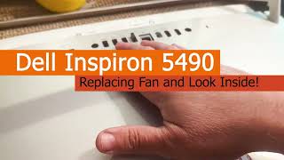 How to replace a fan on the Dell Inspiron 5490 All in One [upl. by Atiekram74]