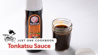 Delicious Homemade Tonkatsu Sauce Recipe とんかつソース [upl. by Salhcin]