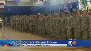 Hundreds Of Fort Carson Soldiers Welcomed Home [upl. by Lara]