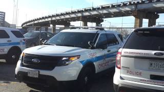 7 BRANDNEW Chicago Police Dept 2013 Ford Explorers at OHare Intl Airport 12132012 [upl. by Ilzel]