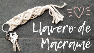 COMO HACER LLAVERO MACRAME PASO A PASO FÁCIL  TUTORIAL MACRAME FÁCIL [upl. by Tawsha729]