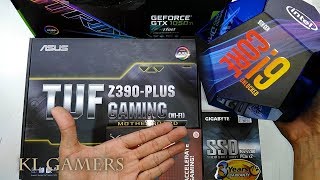 intel Core i9 9900K ASUS TUF Z390PLUS GAMING Wifi HyperX FURY ASUS STRIX GTX1050Ti GAMING RIG 2019 [upl. by Gunner]