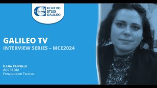 MCE2024  Galileo TV intervista Ilaria Cappiello ACCREDIA [upl. by Nwahsid]